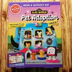 Klutz Mini Clay World Pet Adoption Truck - Activity Crafts Ages 8-12 Cat Dog